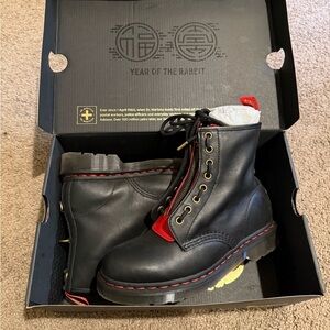 SOLD-Black Year of the Rabbit Dr. Martens Boots